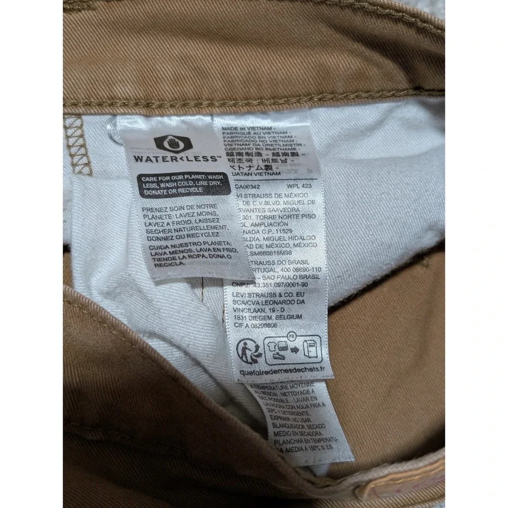 Levi's 513 Slim Straight Men's Brown Stretch Jeans Size 34‎ x 30 NWT